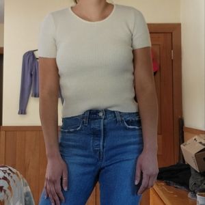 Short sleeve sweater